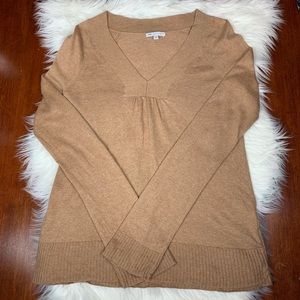Gap Tan V-neck Made With Cashmere Sweater Small